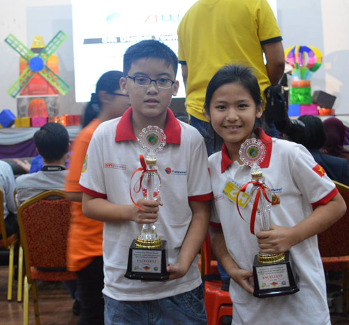 Đội hạng trung cấp của Trường tiểu học Lê Ngọc Hân (Q.1, TP.HCM) đạt giải Excellence