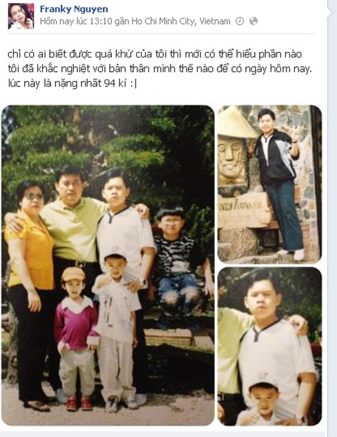 NTK chuyển giới Franky Nguyễn từng là "bé bự" nặng 94 kg