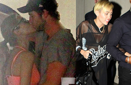Miley Cyrus đưa quần áo Liam Hemsworth làm từ thiện nb