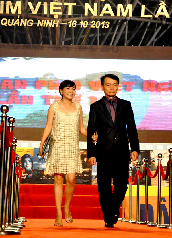 Ca sĩ Phương Thanh có mặt tại Hạ Long trao giải thưởng âm thanh xuất sắc cho phim đêm qua - Ảnh: Thúy Hằng