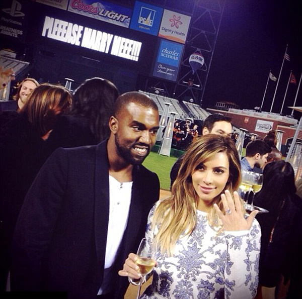 Kim ‘siêu vòng 3’ xác nhận đã đính hôn với Kanye West 1