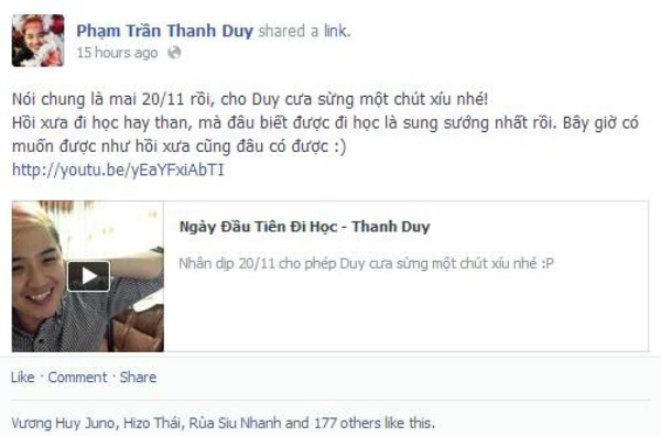 Nghệ sĩ Việt đồng loạt chia sẻ tâm trạng, hình ảnh cũng như các ca khúc về ngày Nhà giáo Việt Nam 20.11 - 4