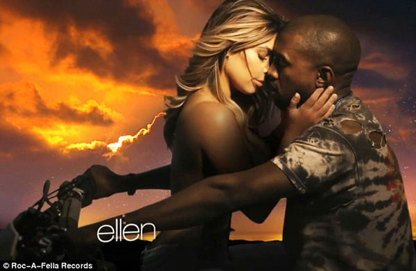 Kim ‘siêu vòng ba’ ngực trần nóng bỏng trong MV của Kanye West  1