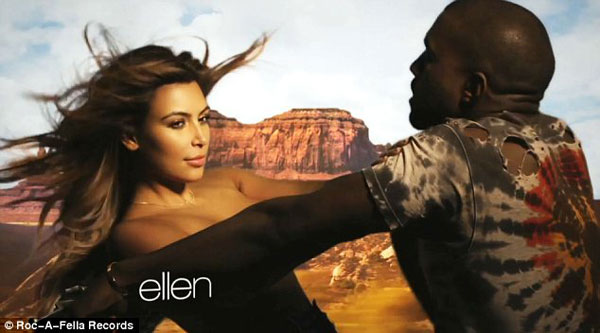 Kim ‘siêu vòng ba’ ngực trần nóng bỏng trong MV của Kanye West  5