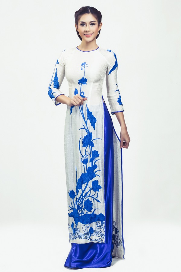 Lô Hương Trâm kiều diễm với áo dài tại Hoa hậu Quốc tế 2013 9
