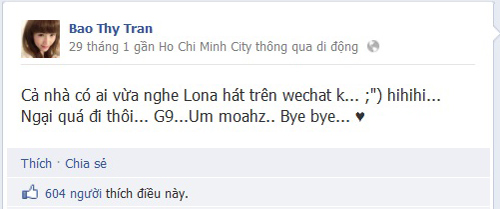 Nghi &aacute;n Bảo Thy l&agrave; gương mặt đại diện của WeChat tại Việt Nam