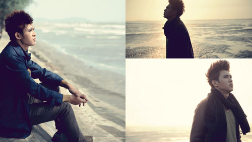 V.Music thẩn thờ tr&ecirc;n biển 13