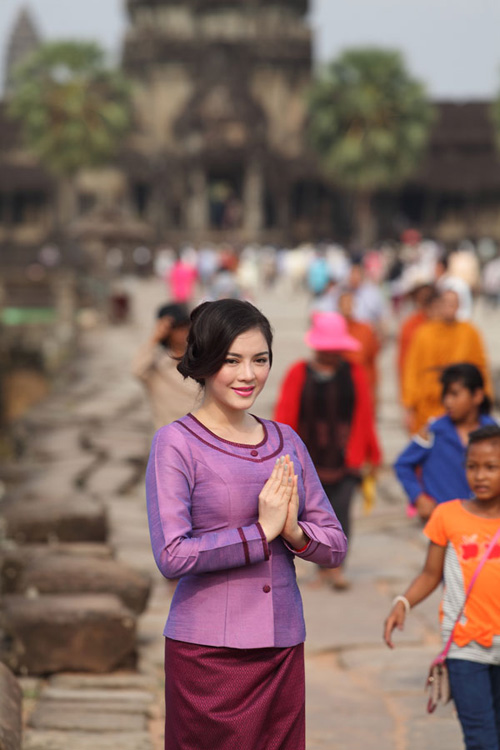 Lý Nhã Kỳ quảng bá du lịch Campuchia 16