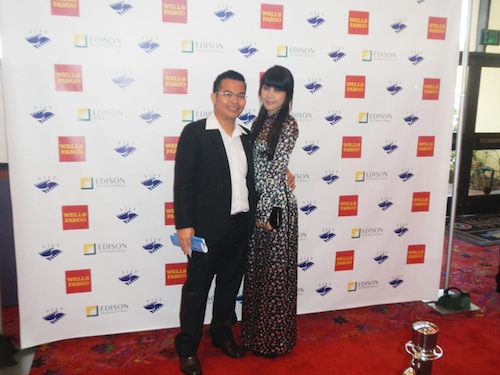 Đinh Y Nhung diện áo dài tham dự LHP Quốc tế Việt Nam tại Mỹ