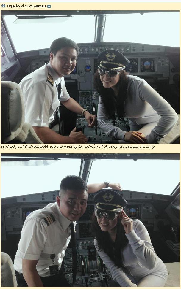 Tạo dáng chụp ảnh ở buồng lái máy bay, Lý Nhã Kỳ khiến hai phi công bị kỷ luật