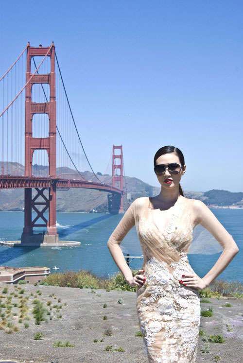 Khánh My khoe dáng ngọc trước cầu Golden Gate 3