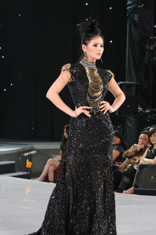 Lại Hương Thảo thể hiện khá ấn tượng với phần thi Hoa hậu thời trang nhưng cô đã không may mắn để lọt Top