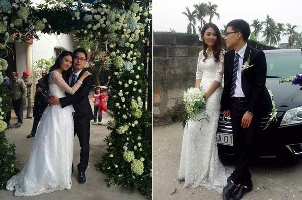 Hình ảnh về đám cưới của Mai Giang xuất hiện trên trang cá nhân của cô và một số bạn bè
