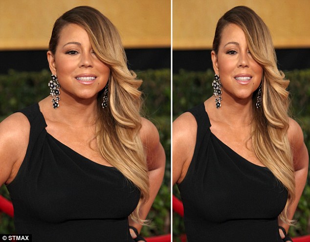 Nữ diễn viên Mariah Carey cũng có hình dáng “bất thường” nhờ Photoshop 