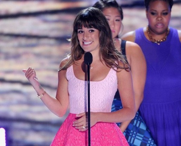 Ngôi sao phim ca nhạc Glee  Lea Michele. - Ảnh: AFP