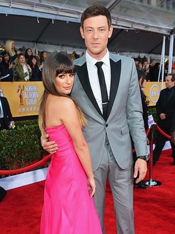 Lea Michele và người bạn trai quá cố Cory Monteith - Ảnh: AFP