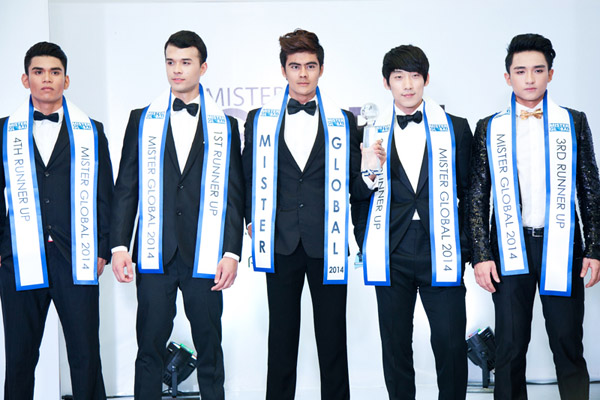 Top 5 thí sinh của cuộc thi Mister Global 2014