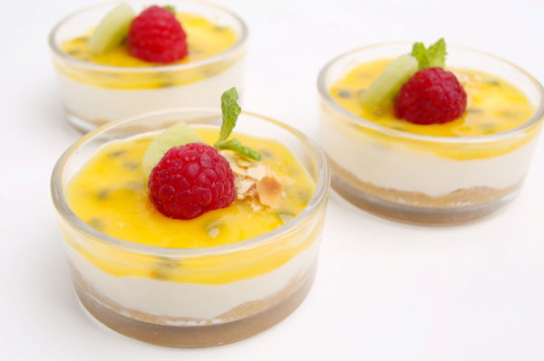 Ngất ngây pudding chanh dây