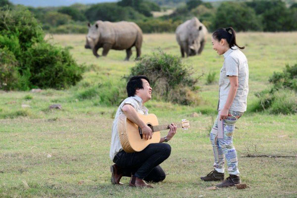 Ca sĩ Thu Minh và Thanh Bùi kêu gọi bảo vệ loài tê giác 6