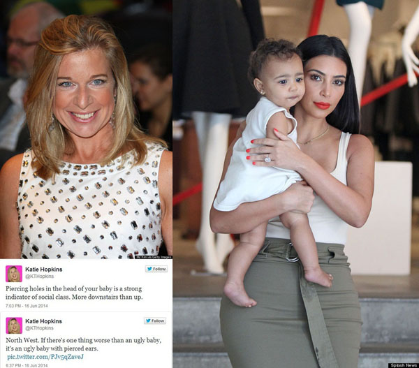 Katie Hopkins chê con gái Kim Kardashian xấu xí 3