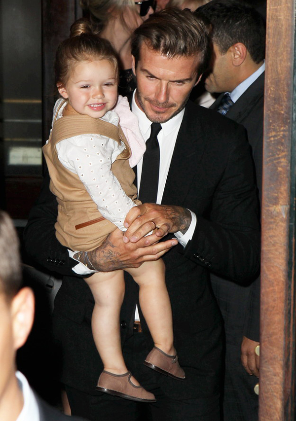 Hình ảnh David Beckham và con gái làm tan chảy trái tim fan 1