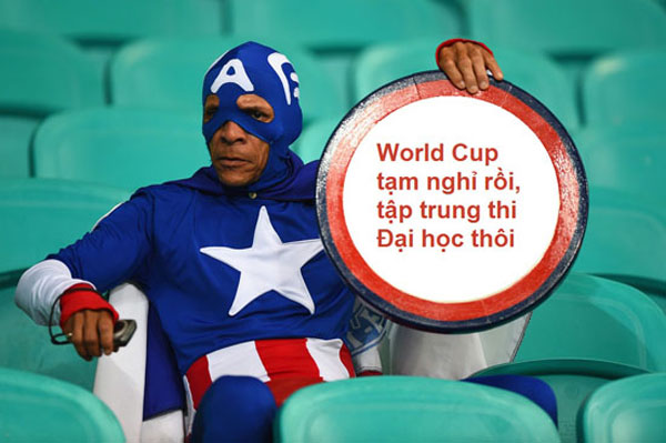 Cười té ghế với bộ ảnh chế thi đại học mùa World Cup 5