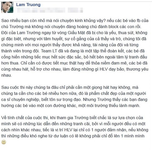 Lam Trường nổi giận vì fan nhí “nói chuyện kinh khủng“ 1