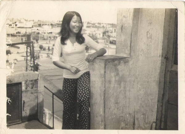 Cẩm Vân chụp tại nhà năm 13 tuổi