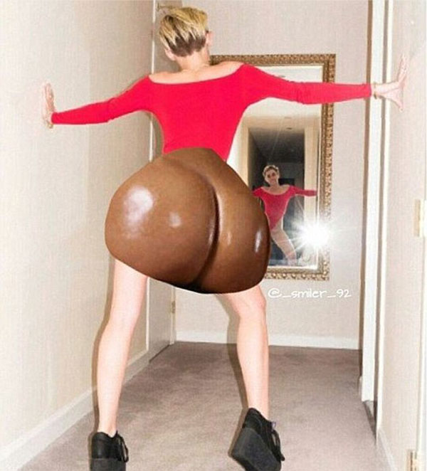 Miley Cyrus mỉa mai ảnh khoe mông của Kim Kardashian 1
