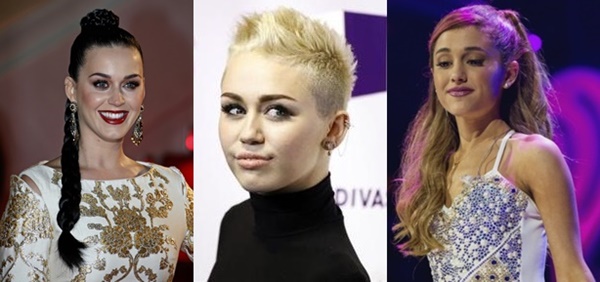 Miley Cyrus, Ariana Grande và Katy Perry ganh đua giải Grammy 2015