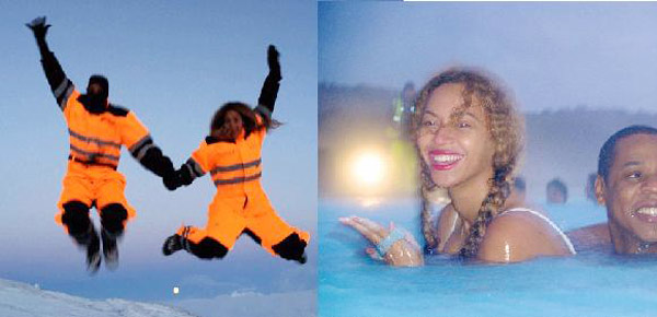Nữ ca sĩ Beyonce cùng chồng đã có một mùa Giáng sinh đặc biệt tại Iceland. Cô đã chia sẻ hàng loạt bức ảnh hai vợ chồng đùa nghịch giữa trời tuyết trắng xóa cũng như cảnh cùng tắm nước nóng khiến nhiều người ghen tị.