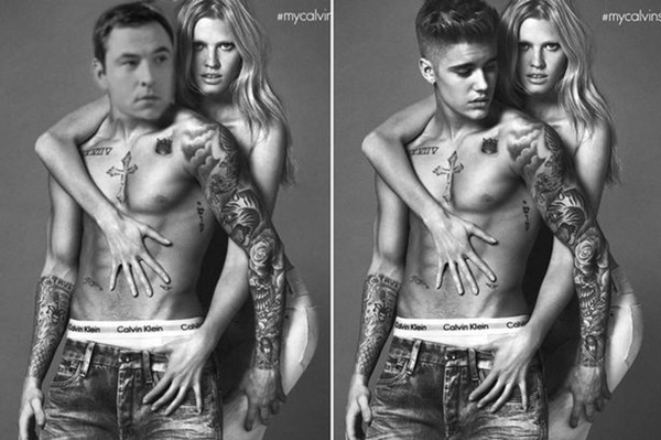 David Walliams, Miley Cyrus thi nhau chế ảnh quảng cáo của Justin Bieber