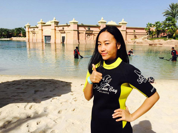 Vợ chồng Đoan Trang trốn con gái ‘trăng mật muộn’ ở Dubai 5
