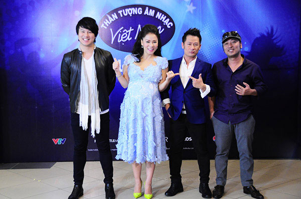 Vietnam Idol: Thu Minh khệ nệ bụng bầu cười tít mắt vì được Bằng Kiều, Thanh Bùi chăm sóc 6