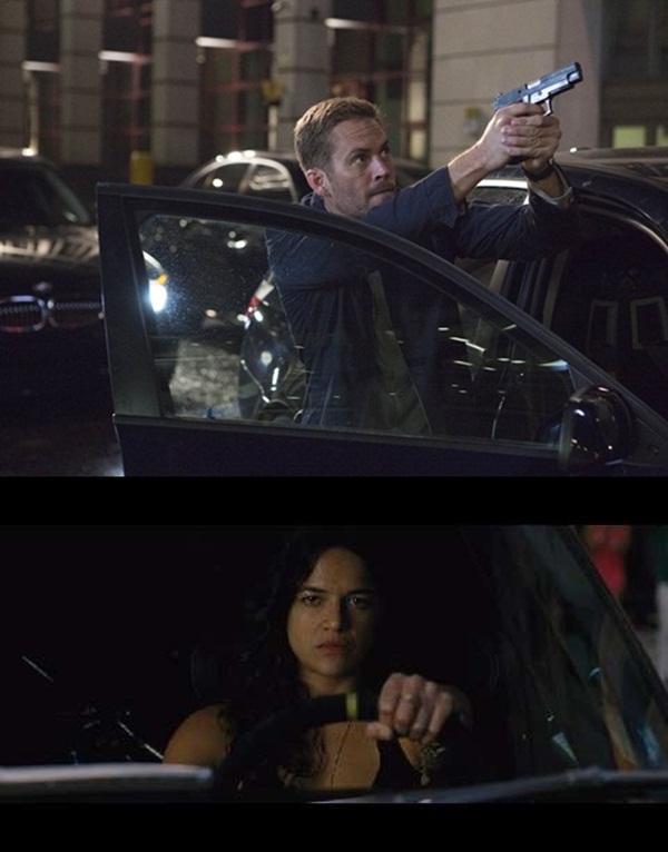 Lần đầu tiên Letty và Brian được nói chuyện trực tiếp với nhau là phần cuối của Fast & Furious 6 - Ảnh chụp màn hình phim