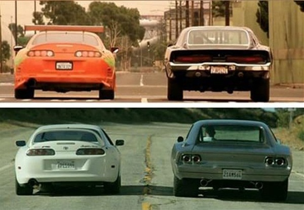 Phần cuối tập phim Fast & Furious 7, Brian O'Connor (Paul Walker) đã lái chiếc Toyota Supra trắng, cũng chính là thương hiệu xe Brian dùng để đua với Dom (Vin Diesel) trong phần đầu tiên The Fast and the Furious năm 2001 - Ảnh chụp màn hình phim
