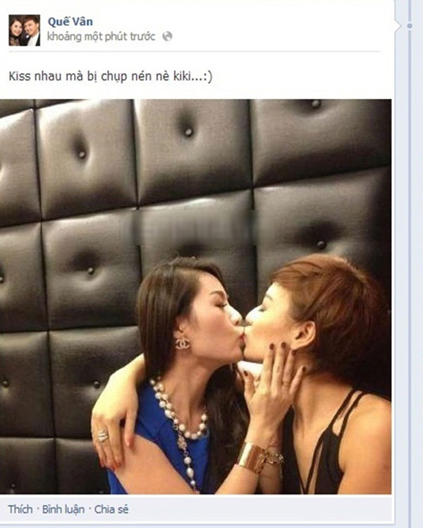 Những nụ hôn đồng giới nóng bỏng mắt của mỹ nhân Việt 9