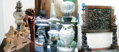 Những chiếc đèn cổ trong bộ sưu tập của anh Lê Anh Đức