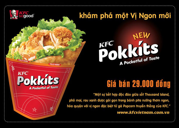 Khám phá vị ngon món mới "Pokkits" tại chuỗi nhà hàng KFC