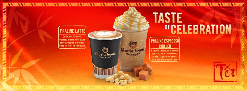 Gloria Jean's Coffee ra mắt 2 thức uống tuyệt ngon mừng Xuân Mới 2