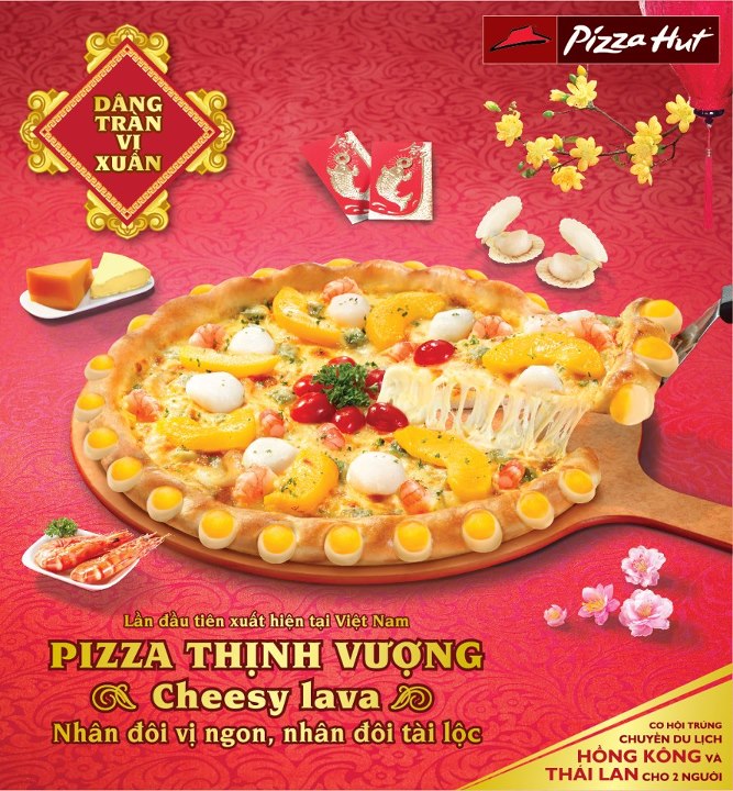 Cùng thử món mới "Pizza Thịnh Vượng - Cheesy Lava" tại Pizza Hut 25