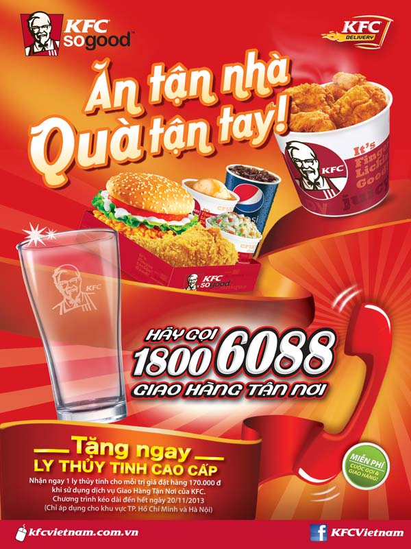 Chương trình hấp dẫn 'Ăn tận nhà - Quà tận tay' với KFC 1