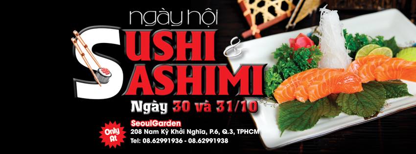 Ngày hội sushi và shasimi tại Seoul Garden 1