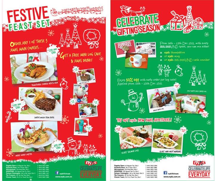 Festive Feast Set: Nhiều ưu đãi hấp dẫn đón Giáng Sinh tại NYDC 1