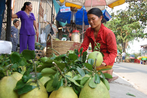 Tấp nập chợ nổi trái cây giữa Sài Gòn 13
