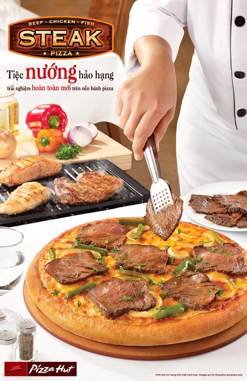 Pizza Hut giới thiệu thực đơn mới “STEAK PIZZA –  Tiệc NƯỚNG hảo hạng - Trải nghiệm hoàn toàn mới trên nền bánh pizza” 1