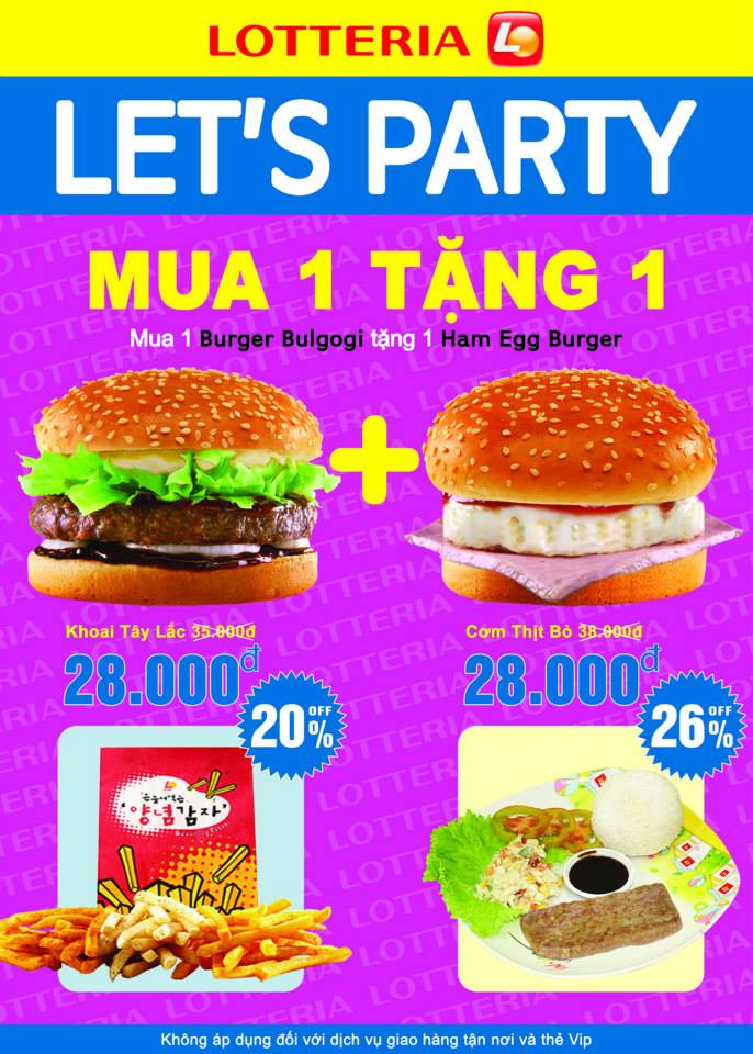 'LET'S PARTY' cùng các ưu đãi đặc biệt từ Lotteria trong tháng 06.2013 1