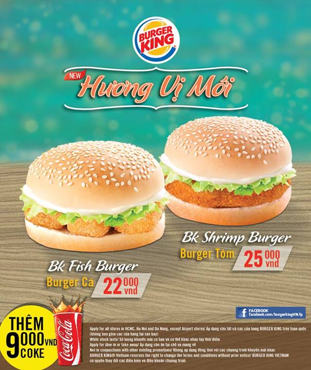 Burger King Việt Nam giới thiệu Burger Tôm và Cá chỉ từ 22.000đ 1