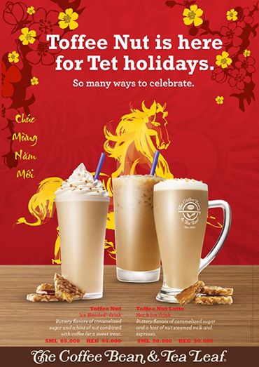 Chào đón Xuân Giáp Ngọ với thức uống mới Toffee Nut tại The Coffee Bean & Tea Leaf 1