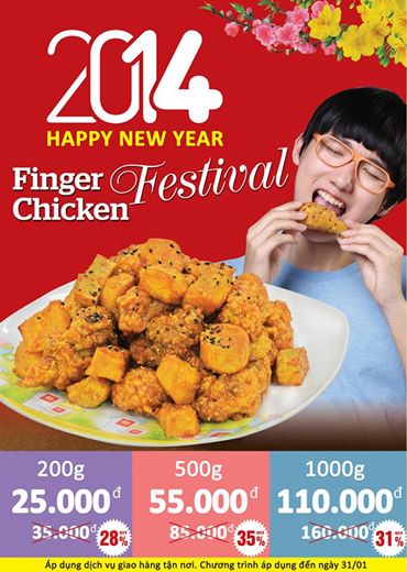 Đón Xuân Giáp Ngọ với ưu đãi đặc biệt dành cho Finger Chicken tại Lotteria 1